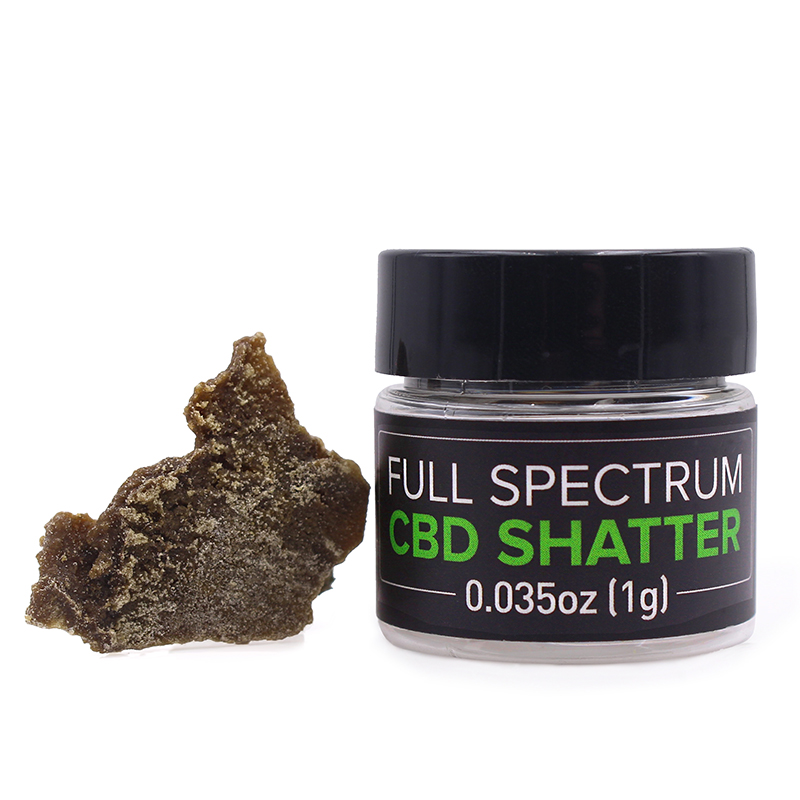 Full Spectrum CBD Shatter- Grape Skunk | 73.60% CBD