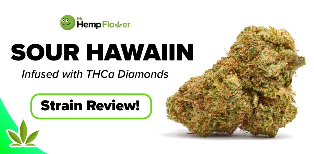 THCA diamond infused Sour Hawaiian CBD strain review