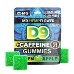 D9-caffeine Gummies-10CT- Green Apple
