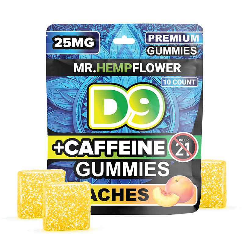 D9-caffeine gummies -10CT-peaches